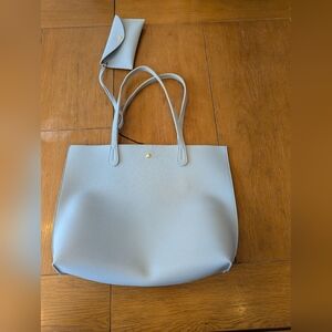 HOXIS Elegant Blue Tote Bag 2- In-1.